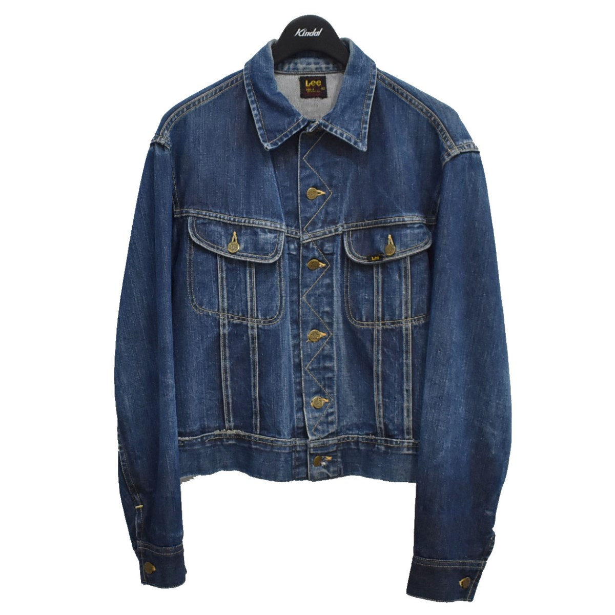 海外限定 コート ジャケット 中古 Lee 50s 101 J リー サイズ 42 インディゴ デニムジャケット 赤タグ Sorif Dk