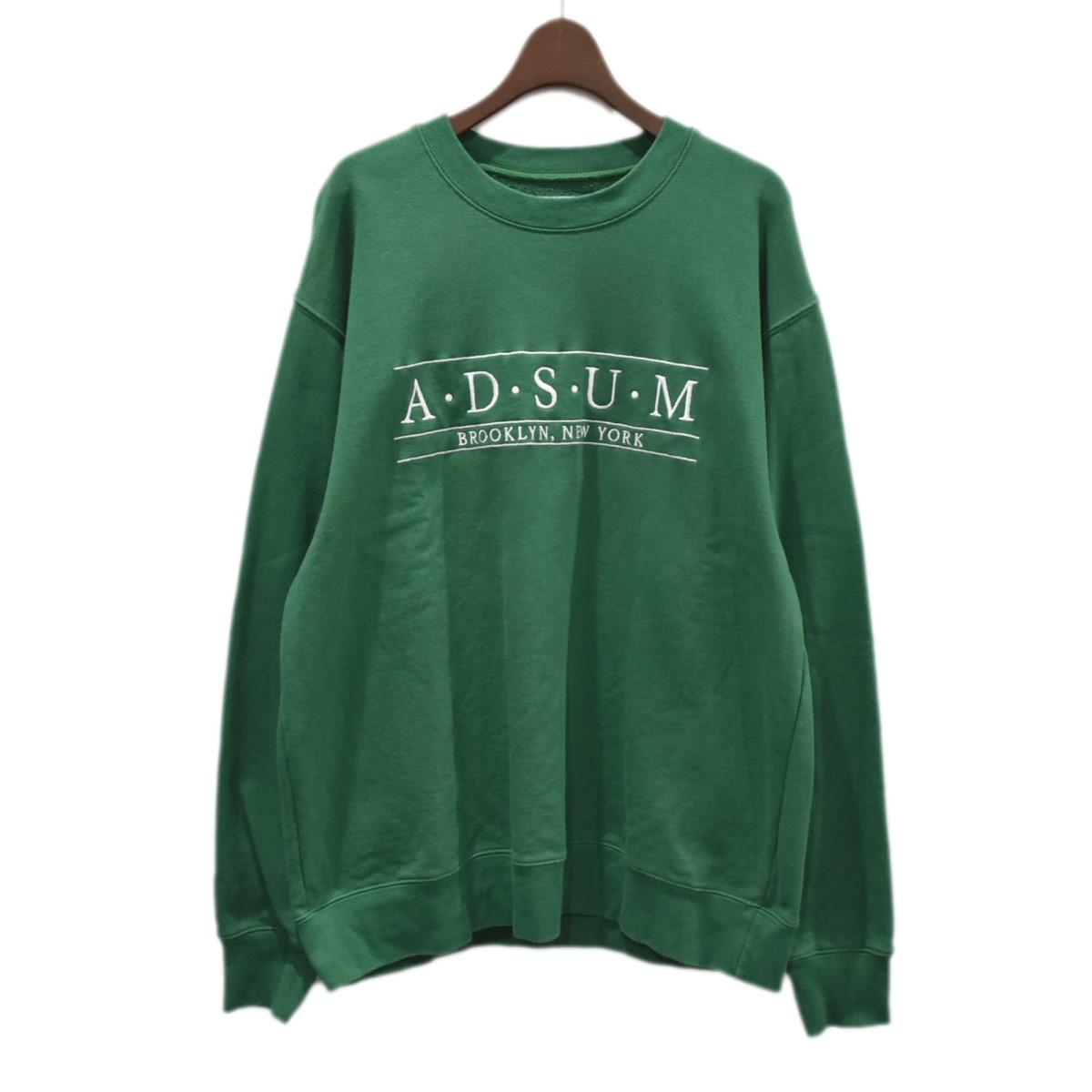 数量限定 特売 中古 Adsum Crew Neck Sweatshirt クルーネックスウェットトレーナー グリーン サイズ L アドサム 数量限定 特売 Josenopolis Mg Gov Br