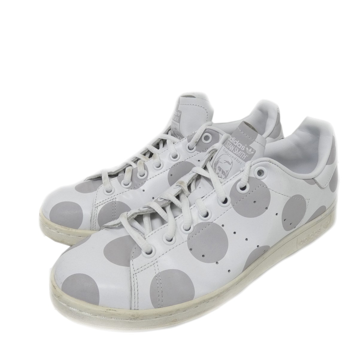 中古 Adidas Originals Stan Smith Polka Dot ドットスニーカー ホワイト サイズ 26 5 アディダス Imkythiron Gr