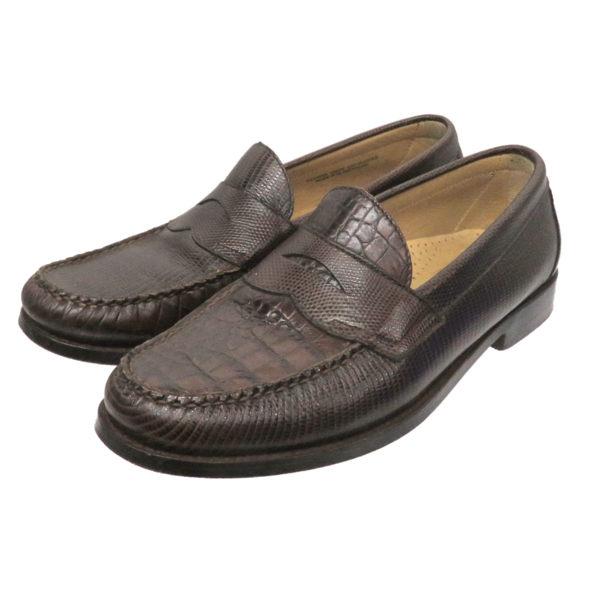 中古 Engineered Garments G H Bass 別注weejuns アシンメトリー型押しコインローファー レザーシューズ ブラウン サイズ Us 9 エンジニアードガーメンツ ジョージヘンリーバス Andapt Com 中古 Engineered Garments G H Bass 別注weejuns アシンメトリー型押しコインローファー レザーシューズ ブラウン サイズ Us 9 エンジニアードガーメンツ ジョージヘンリーバス Andapt Com