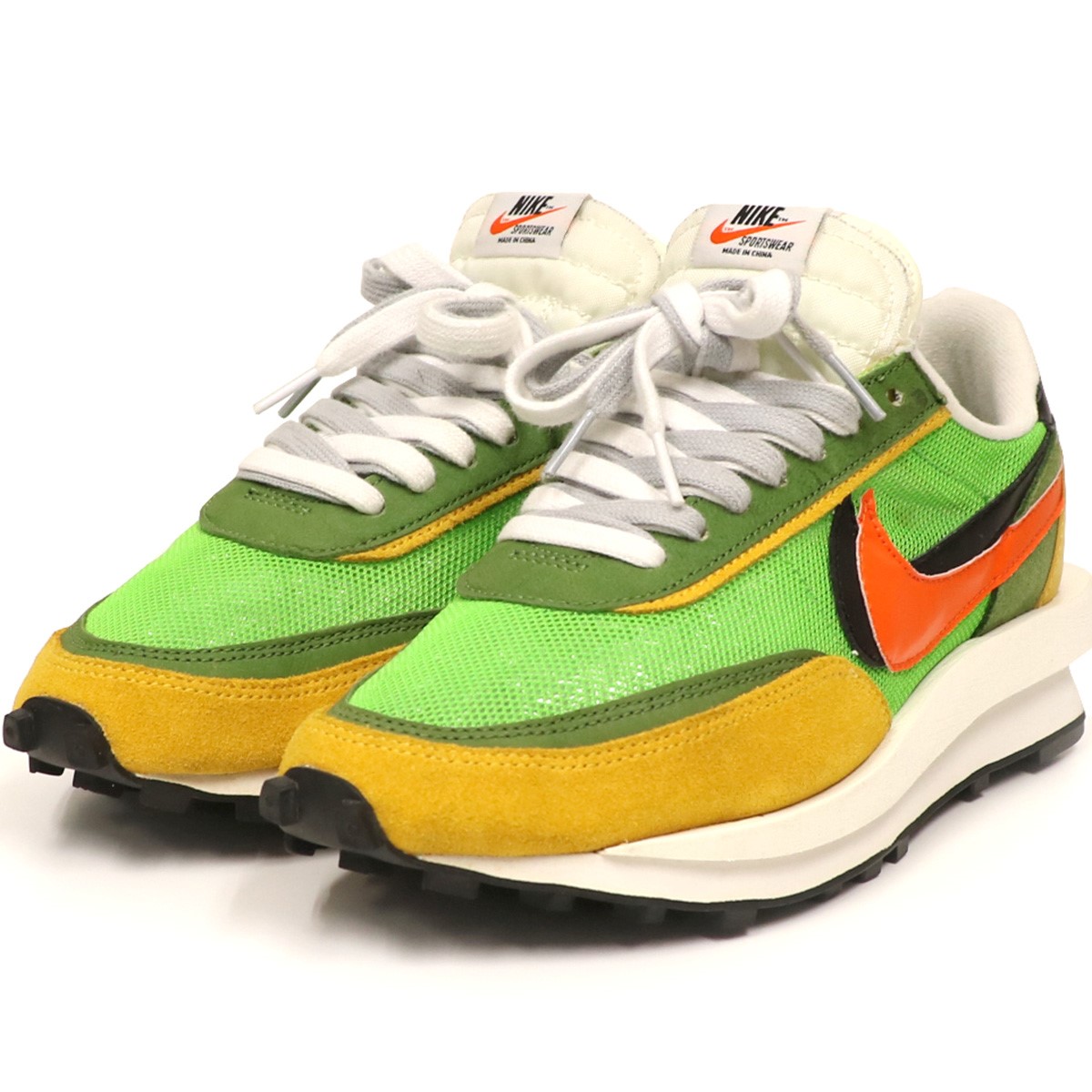 サカイ ナイキ メンズ靴 中古 Sacai Nike Ldwaffle Sacaiワッフルローカットスニーカー グリーン 01 サカイ サイズ Us9 27cm ナイキ 靴 01 サカイ ナイキ ブランド古着のカインドオル