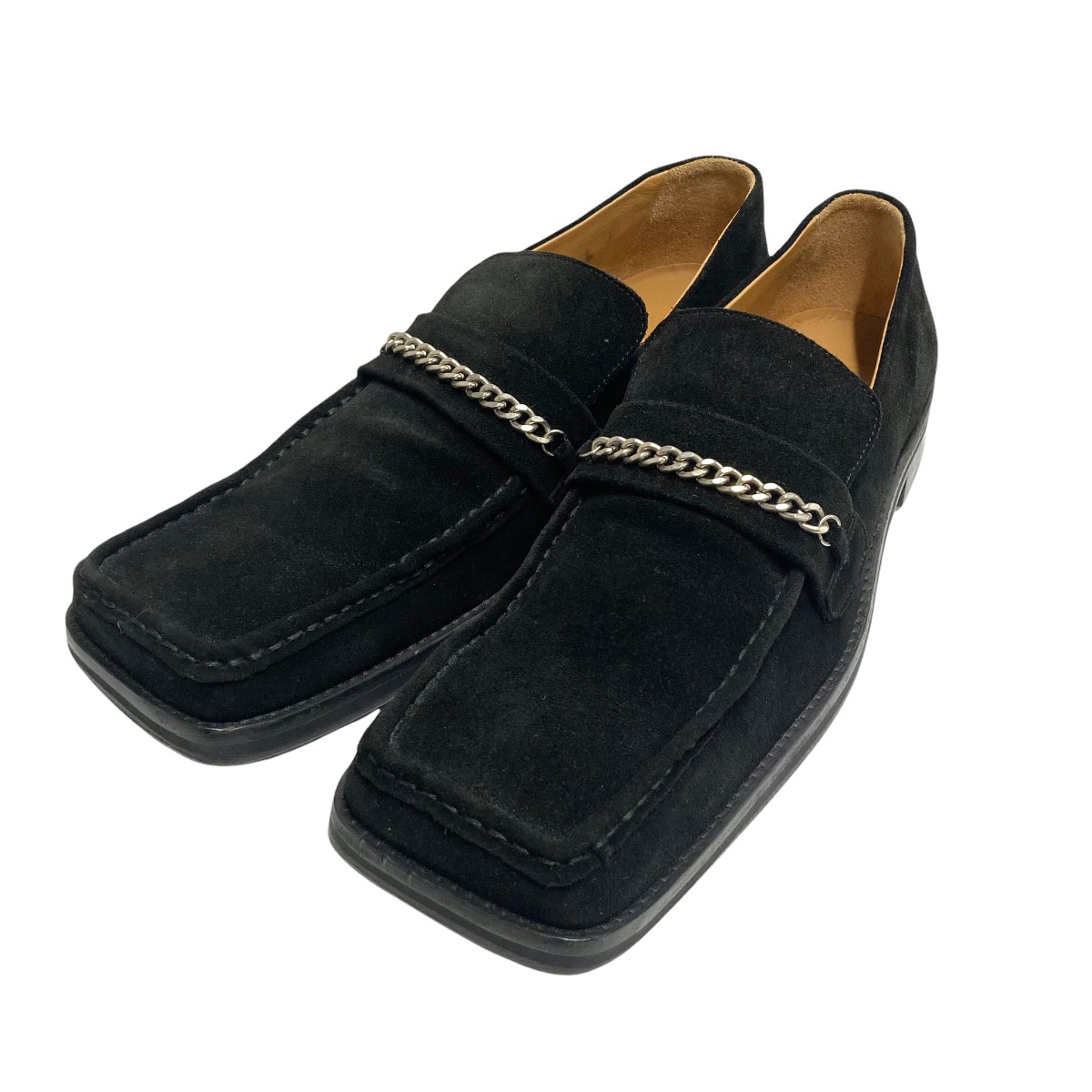 人気商品 MARTINE ROSE2021SS SQUARE TOE LOAFER W-BLACK S ローファー