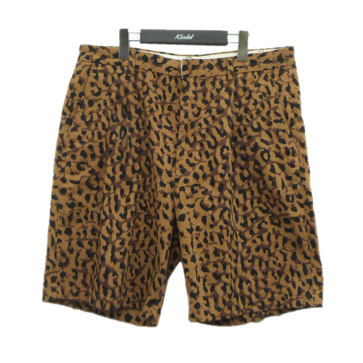 WACKO MARIA WEBBING BELT SHORTS LEOPARD | angeloawards.com