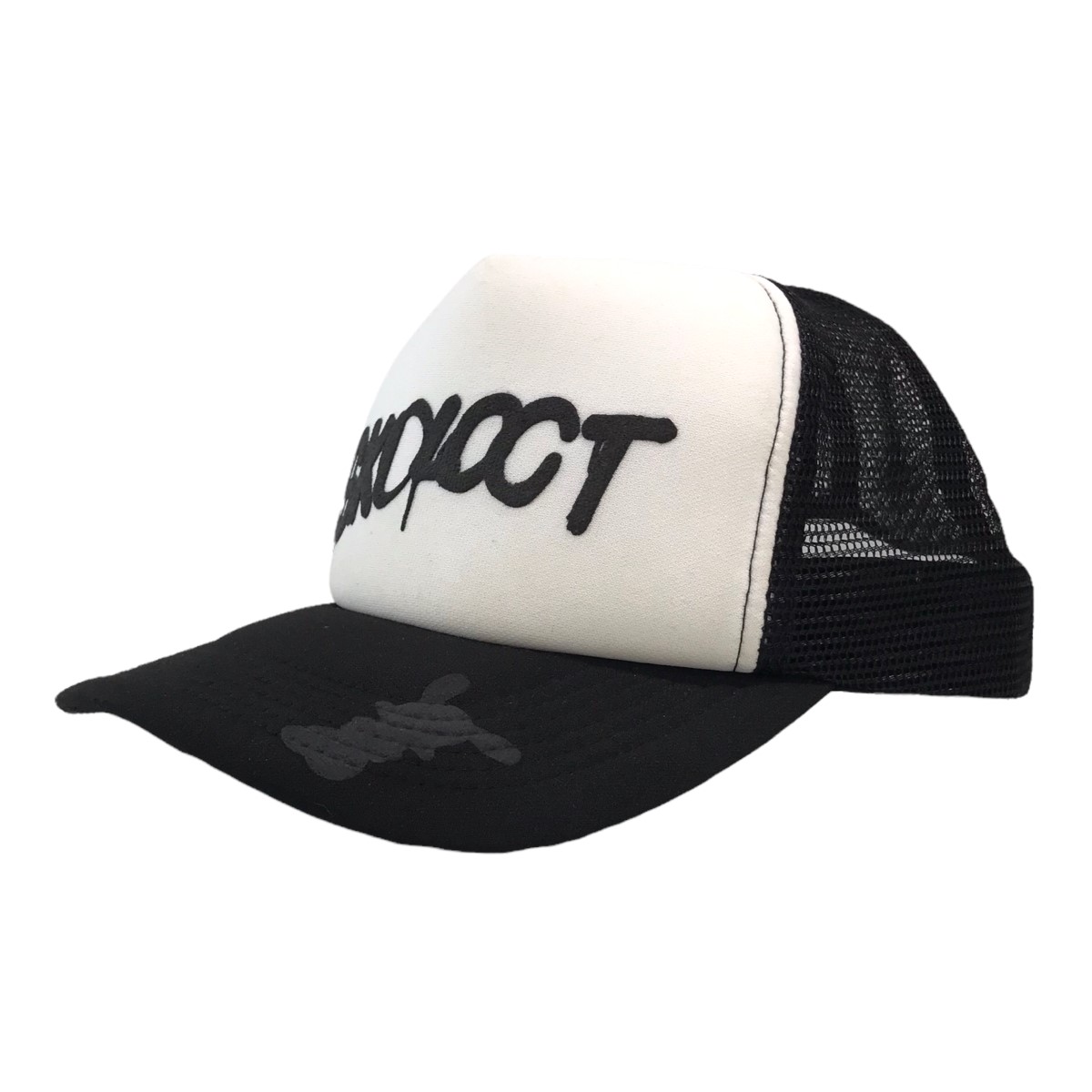【中古】SKOLOCT 「SPRAY LOGO MESH CAP」 トラッカーキャップ ブラック×ホワイト 【020722】(スコロクト)