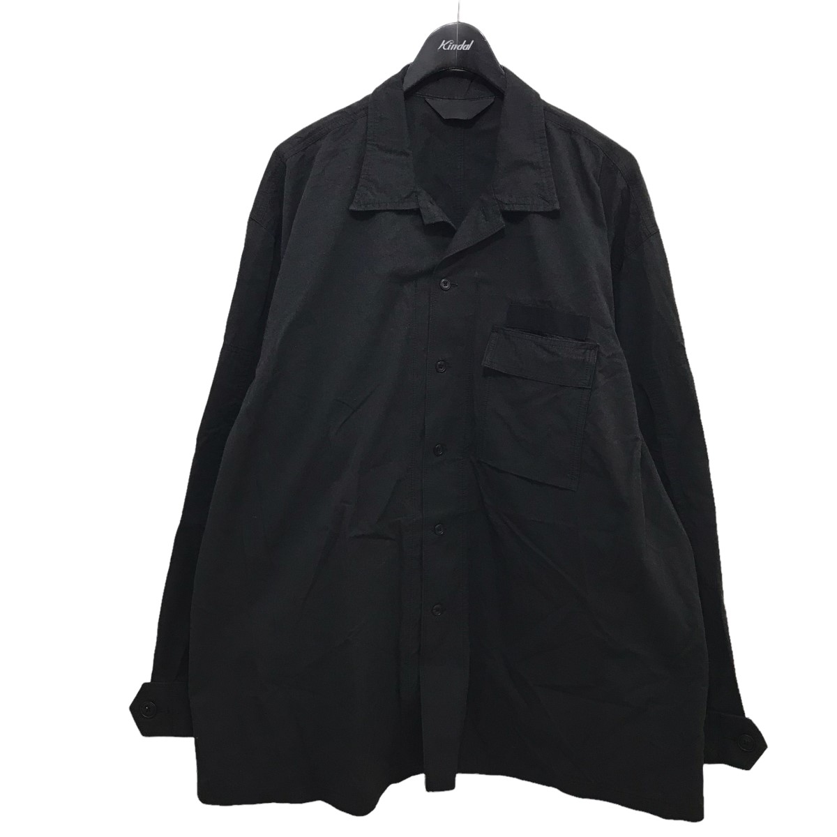 新作多数 最大96％オフ 中古 ESSAY 22SS BDU SHIRT オーバーサイズシャツ ブラック サイズ：3 070722 エッセイ kazuwaya.jp kazuwaya.jp
