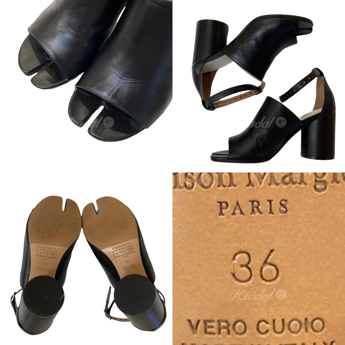 Maison Margiela Tabi 足袋ヒールサンダル ブラック サイズ レディース 