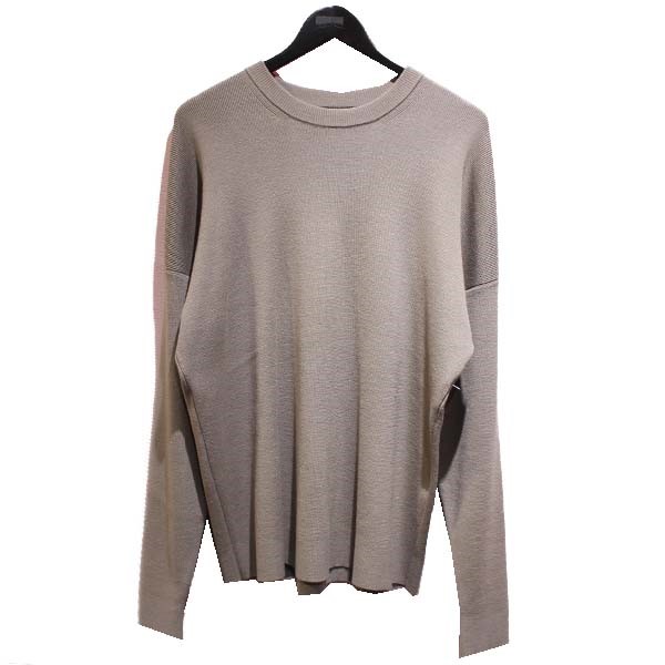 AURALEE 18AW SUPER FINE WOOL RIB KNIT スーパー ウール ニット セーター グレー サイズ 激安店舗
