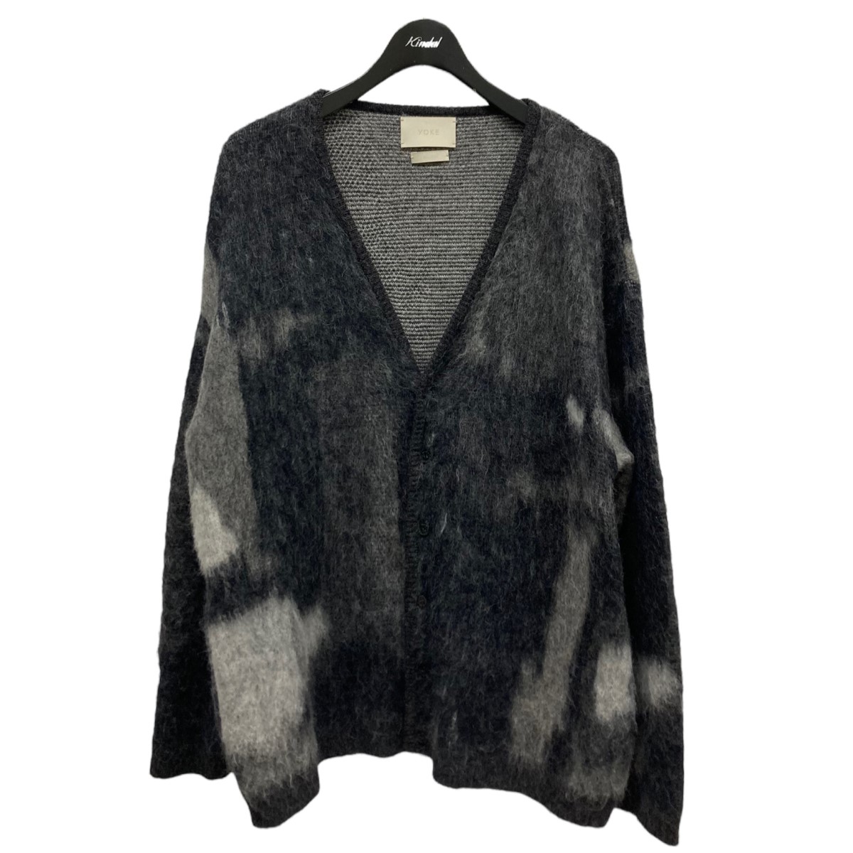 柔らかい YOKE ヨーク ROTHKO JAQUARD CARDIGAN モヘア