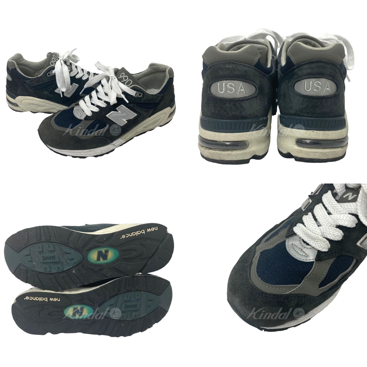 【中古】NEWBALANCE「M990NB2」スニーカーネイビーサイズ:26cm【160822】(ニューバランス)