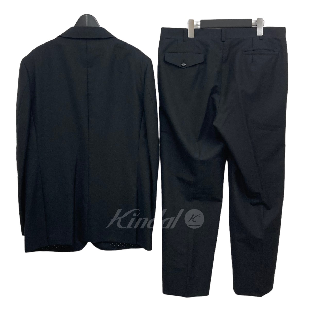 【中古】COMMEdesGARCONSHOMMEDEUXセットアップスーツブラックサイズ:L/L【170822】(コムデギャルソンオムドゥ)