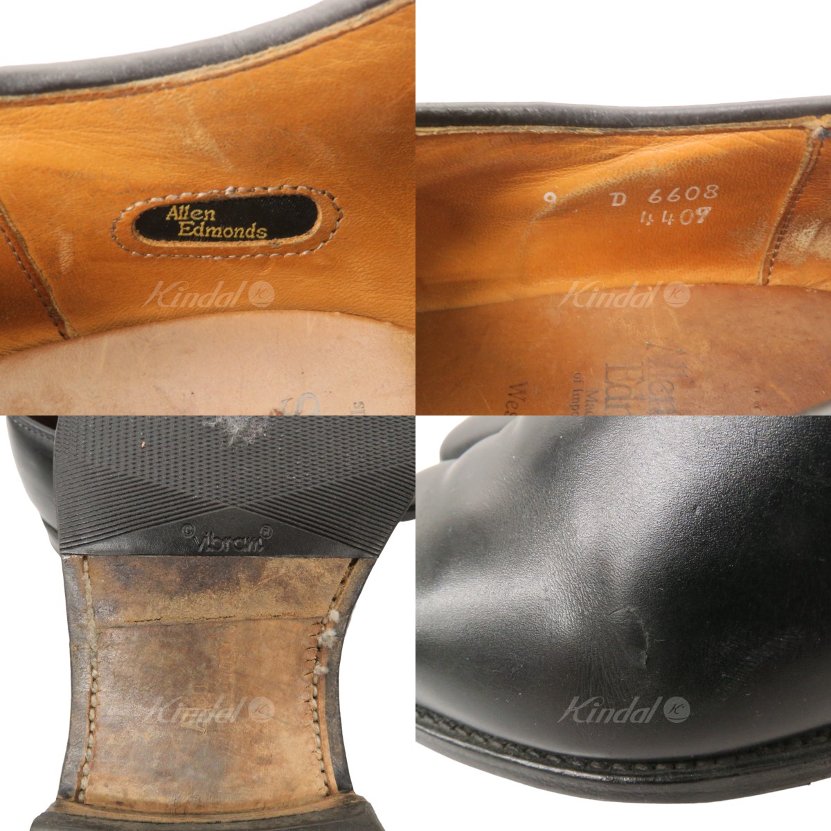 【楽天市場】【中古】Allen Edmonds ホールカットレザーシューズ ブラック サイズ：9 【170822】（アレン・エドモンズ