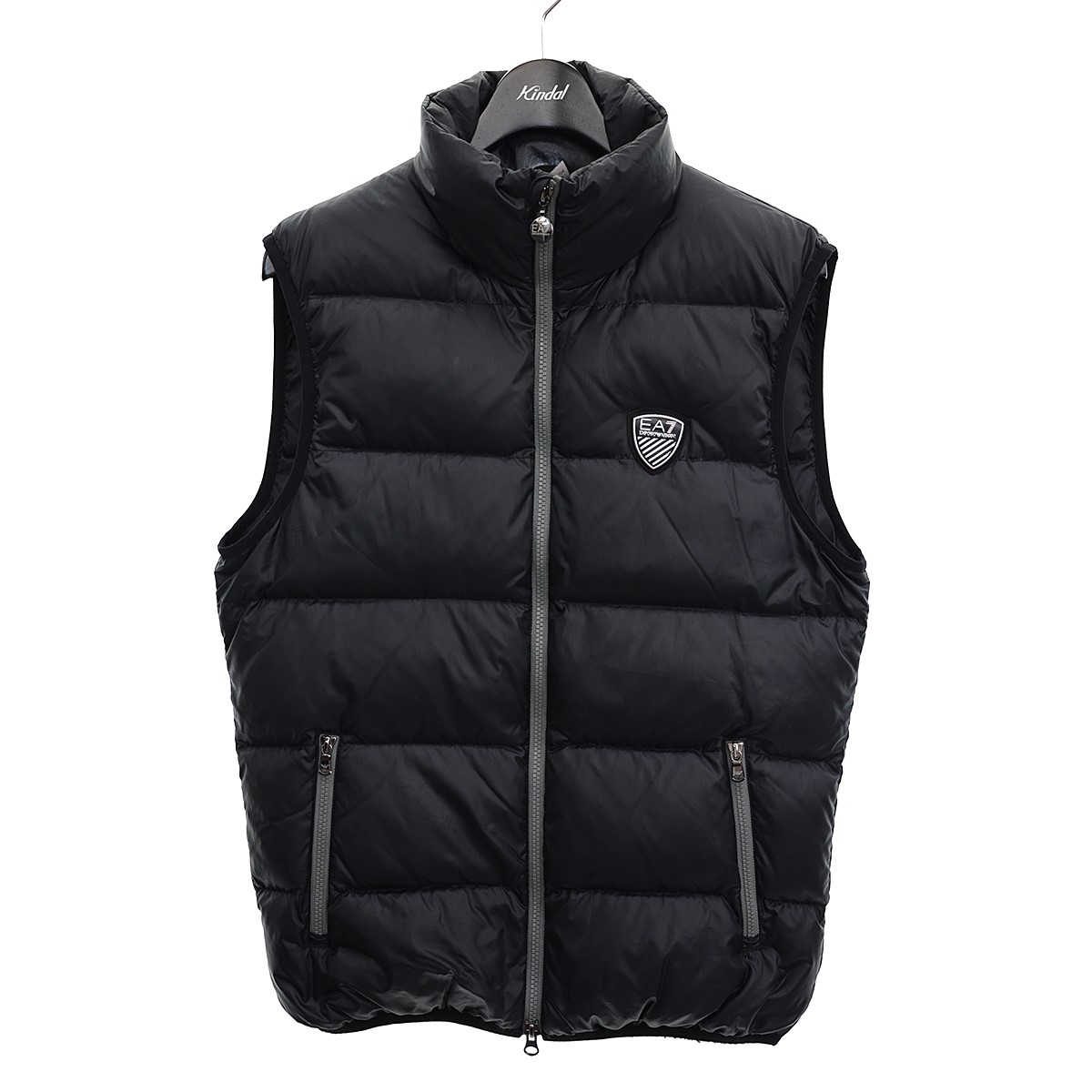 2475円 選択 EMPORIO ARMANI EA7 ダウンベスト ブラック サイズ