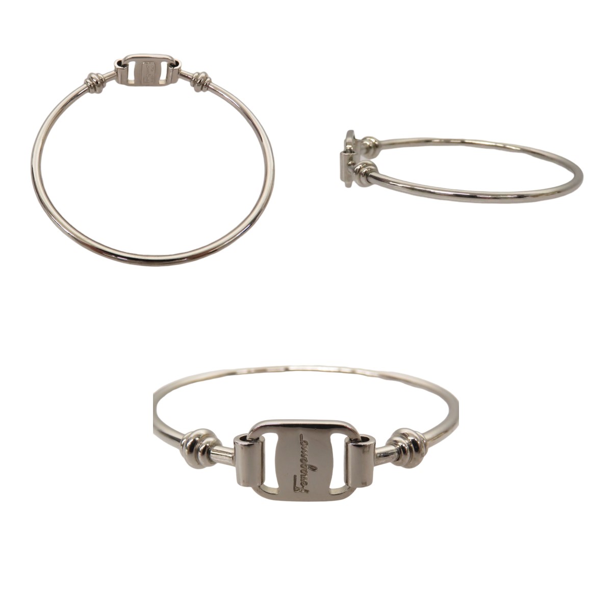 【中古】SalvatoreFerragamoヴァラブレスレットシルバー【120922】(サルヴァトーレフェラガモ)