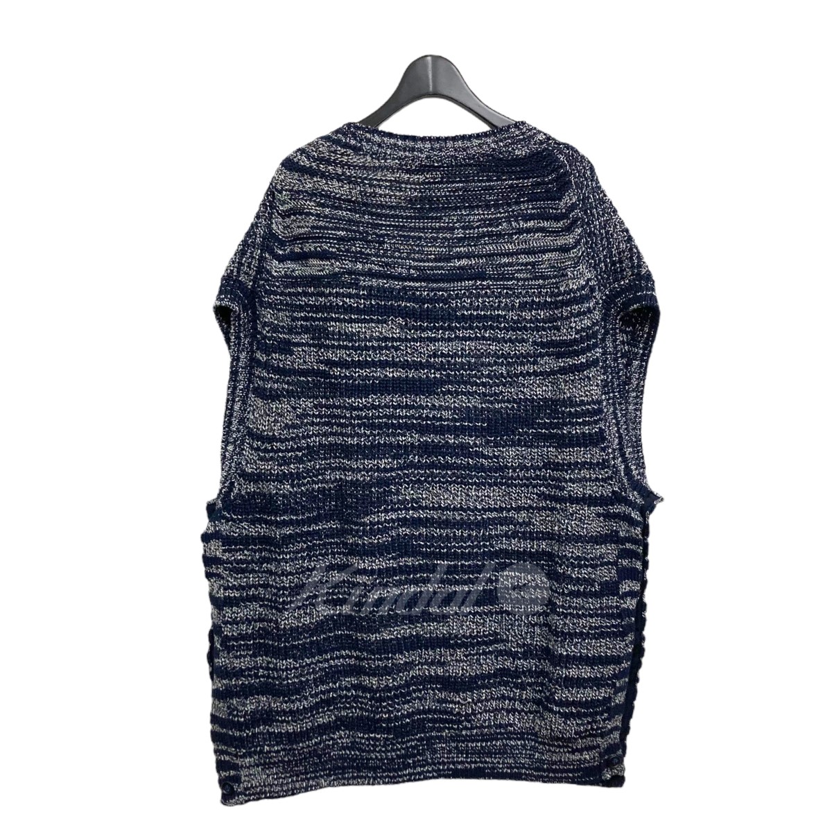 yoke 5G OVERSIZED V-NECK KNIT VEST | vrealitybolivia.com