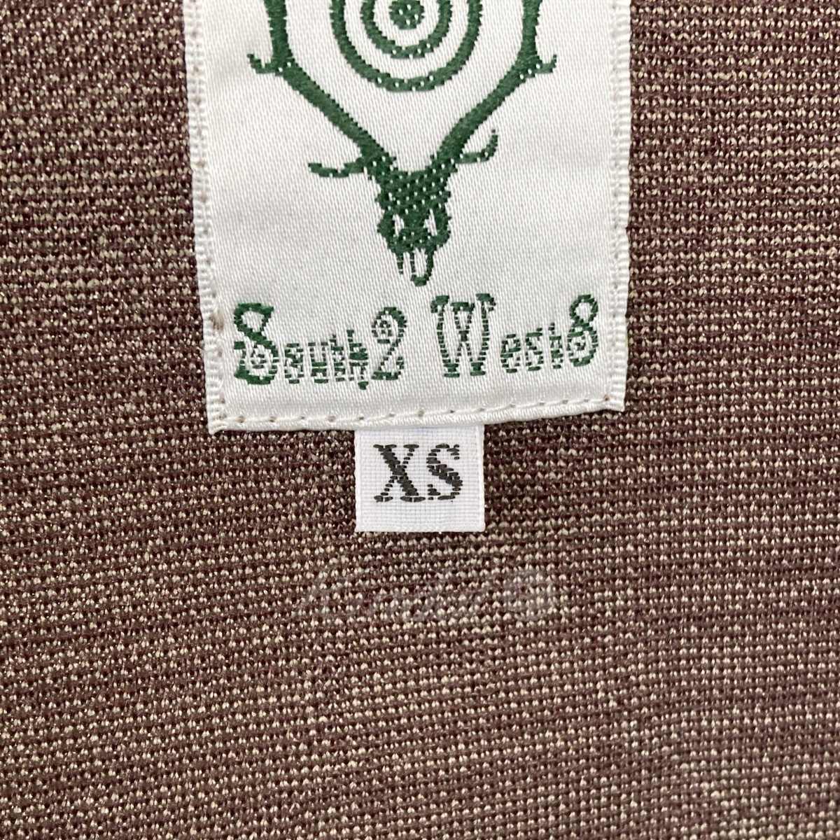 【中古】SOUTH2WEST8STRINGVNECKSHIRT-POLYJQカーキサイズ:XS【270922】(サウス2ウエスト8)