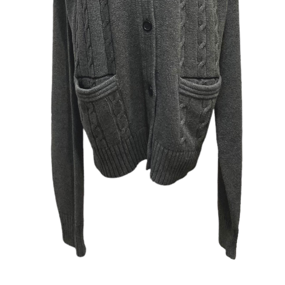 Maison Martin Margiela グレー カーディガン カットアウト サイズ