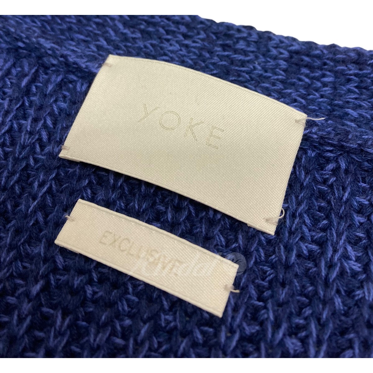 ポイント2倍 5G CONNECTING RIB CARDIGAN[NAVY] YOKE - 通販 - founder