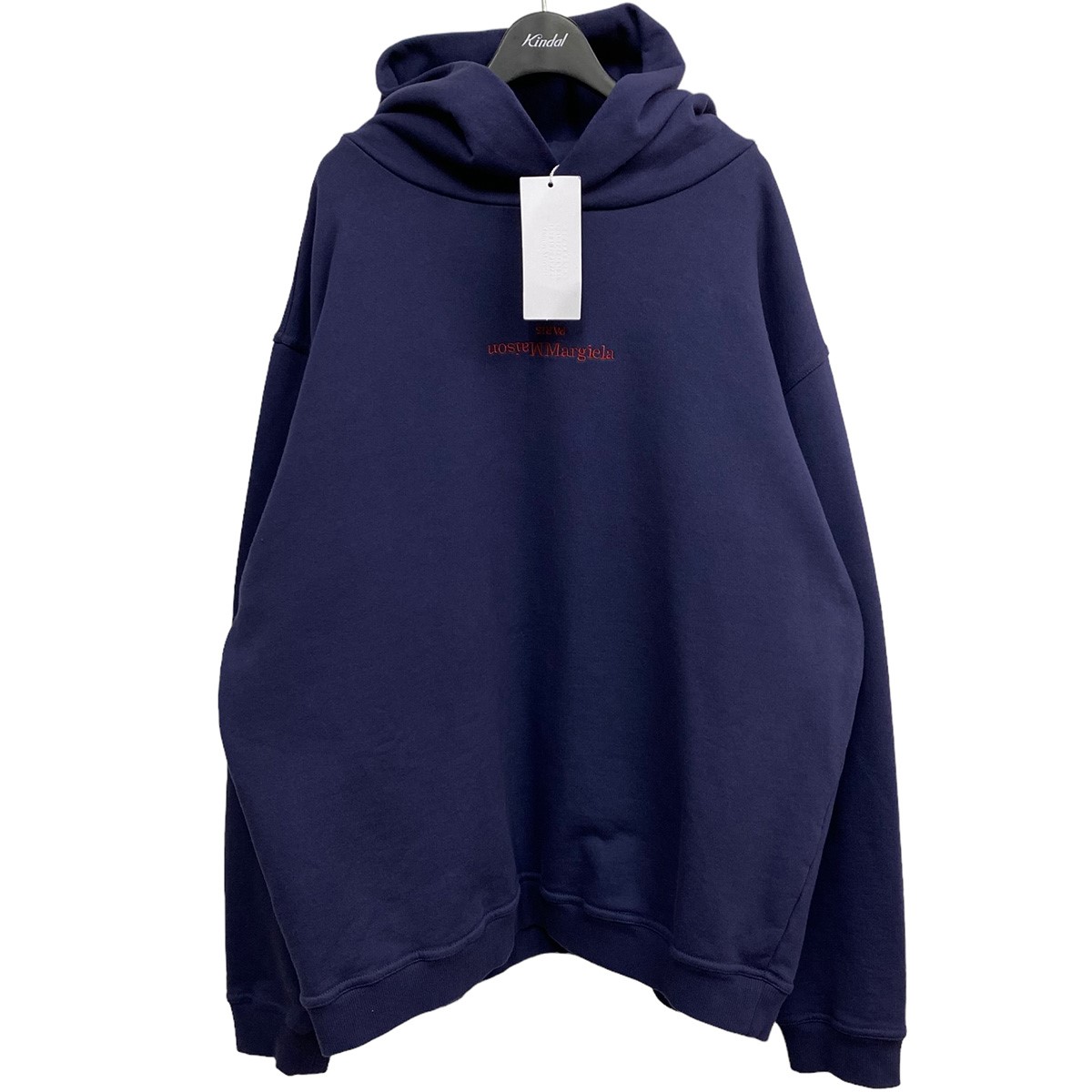 値引き Maison Margiela 10 21SS UPSIDE DOWN LOGO HOODIEオーバー