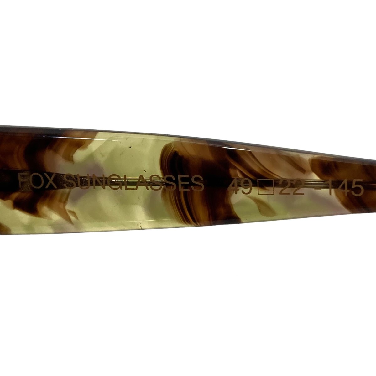 【中古】YOSHIMINAGAO×CITYSHOPFOXSUNGLASSESサングラスブラウンサイズ:4922-145【201122】(ヨシミナガオ)