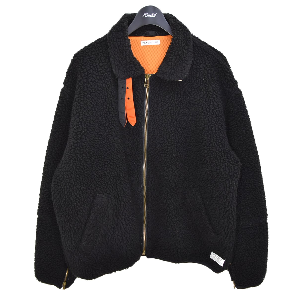 FLAGSTUFF PILE B-3 サイズ ブラック フリースジャケット 2017AW