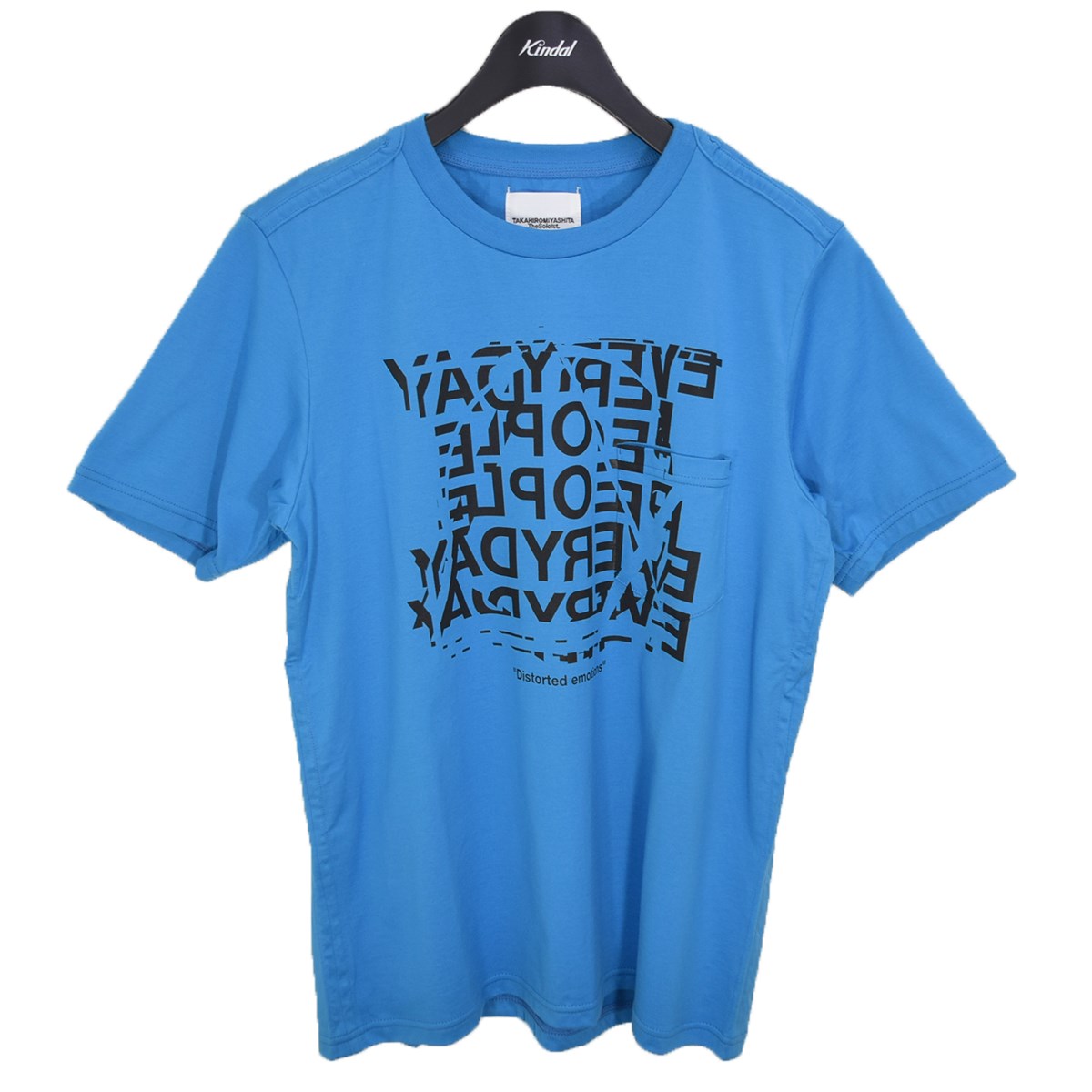【中古】TAKAHIROMIYASHITA TheSoloIst． Everyday People S／S Pocket Tee LBLUE 2022AW 点火装置青色 大きさ：44 【281122】（タカヒロミヤシタザソロイスト）