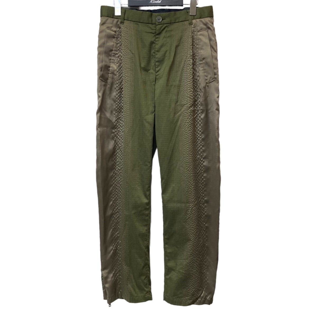 超熱 TAAKK 21AW FADEAWAY SERIES TROUSERS 裾ジップパンツ オリーブ