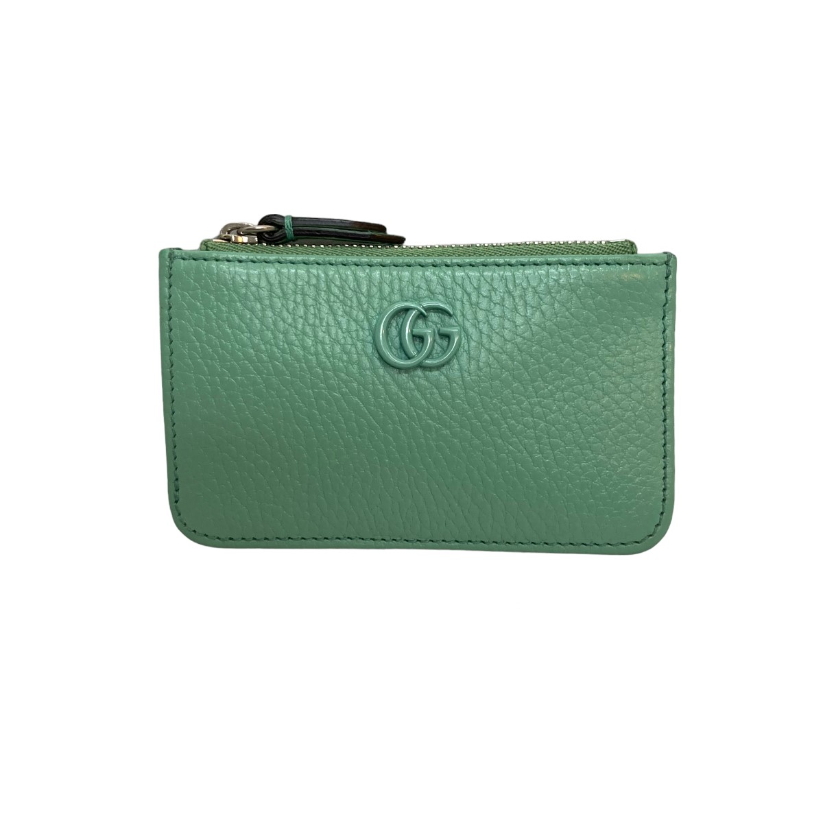 GUCCI ダブルGキーチェーンカードケース グリーン (グッチ) 財布