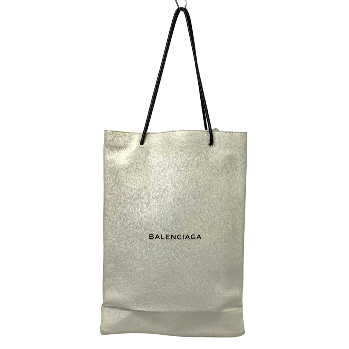 最高の品質 BALENCIAGA ノースサウスレザーショッピングトートバッグ