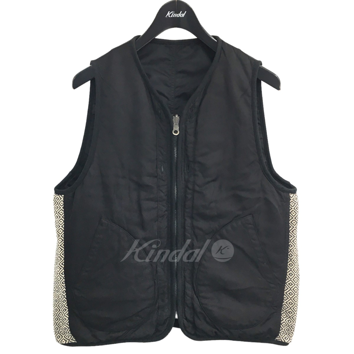 VISVIM「IRIS LINER VEST」リバーシブルライナーベスト ブラック