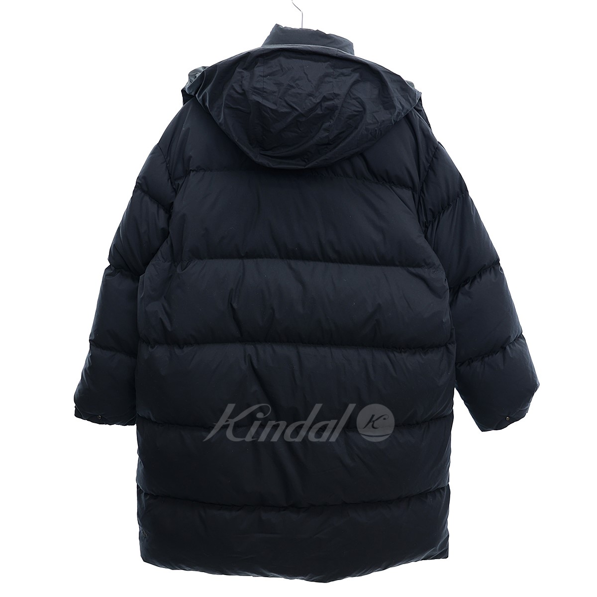 値頃DESCENTE PAUSE HOODED ダークネイビー DOWN COAT 2WAYフーデッド