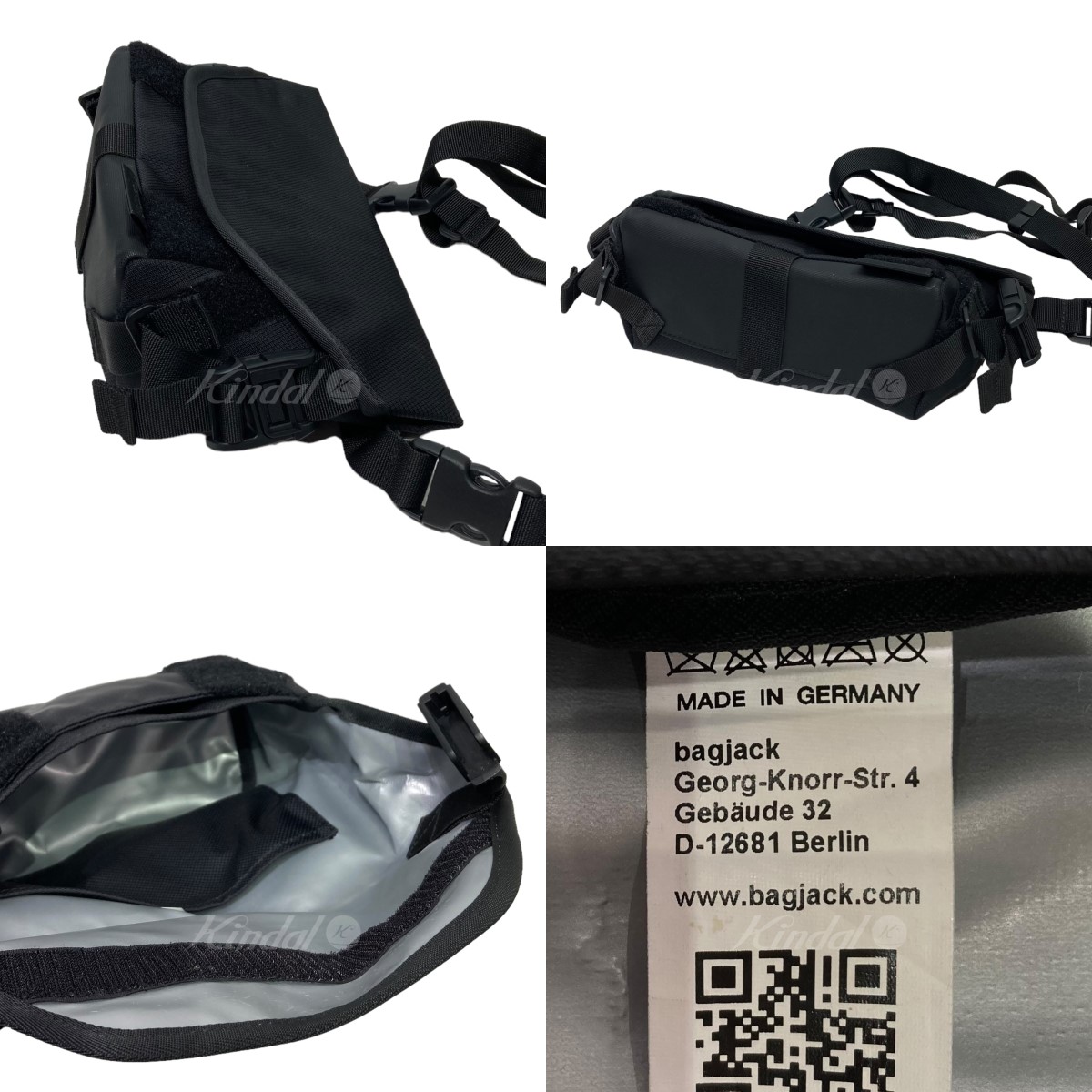 【中古】BAGJACKミニマムメッセンジャーバッグブラック【241222】(バッグジャック)