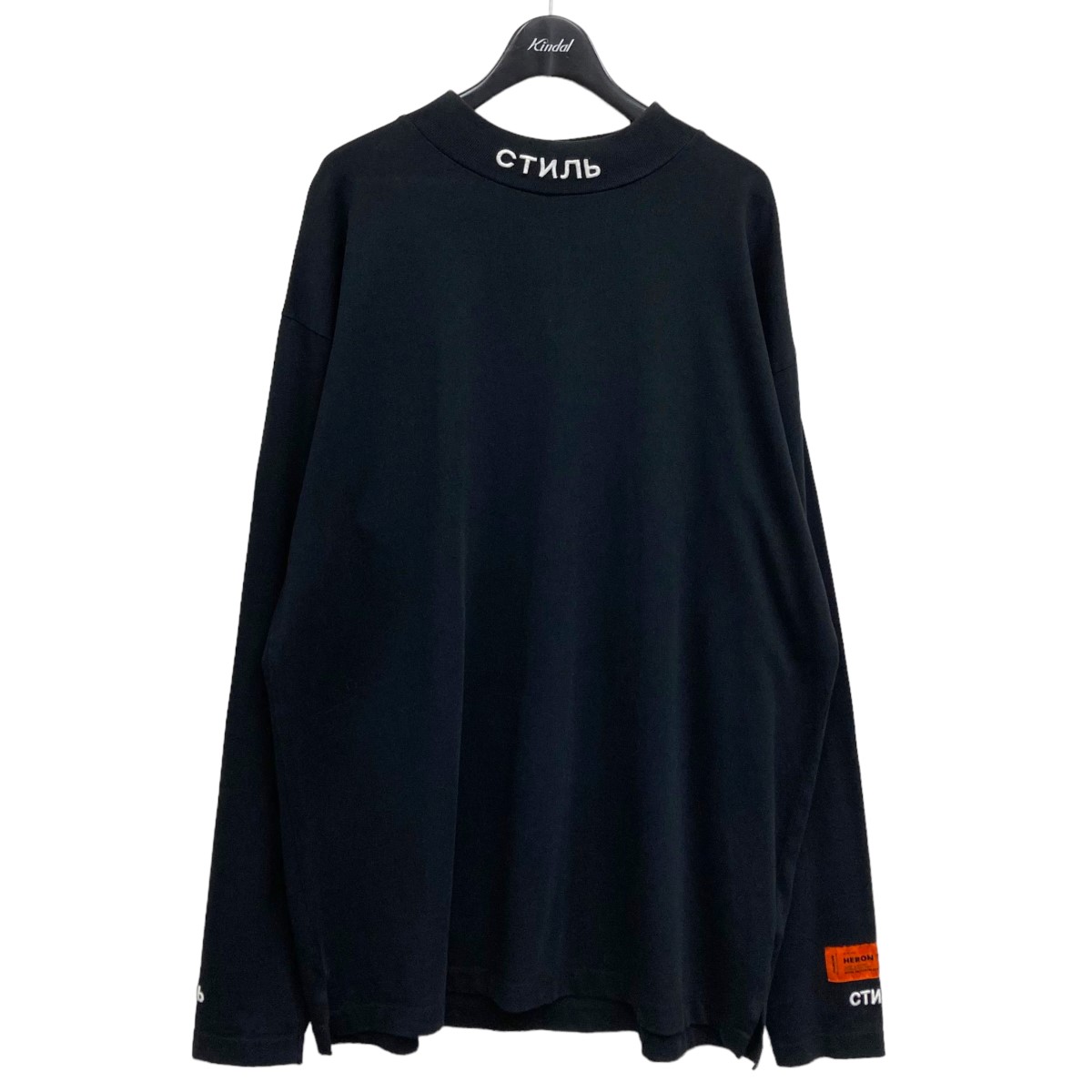 74％以上節約 HERON PRESTON モックネックカットソー ブラック サイズ