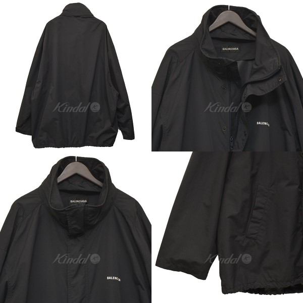 BALENCIAGA オーバーサイズナイロンジャケット ブラック サイズ コート