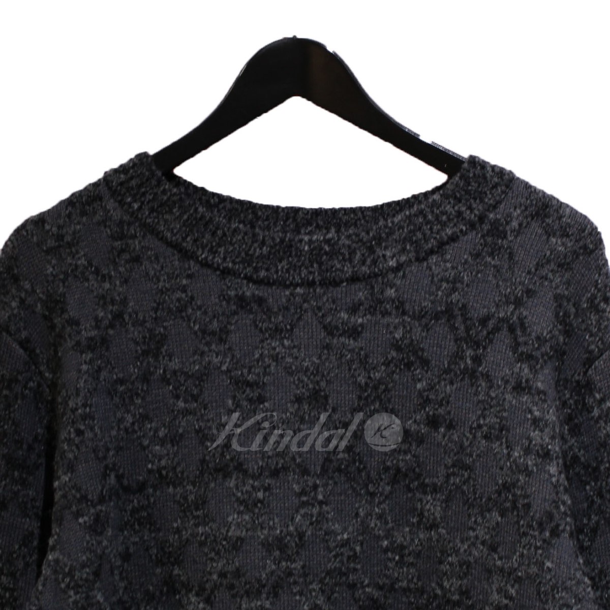 MATSUFUJI 21AW Melange グレー クルーネックニット サイズ Knit 