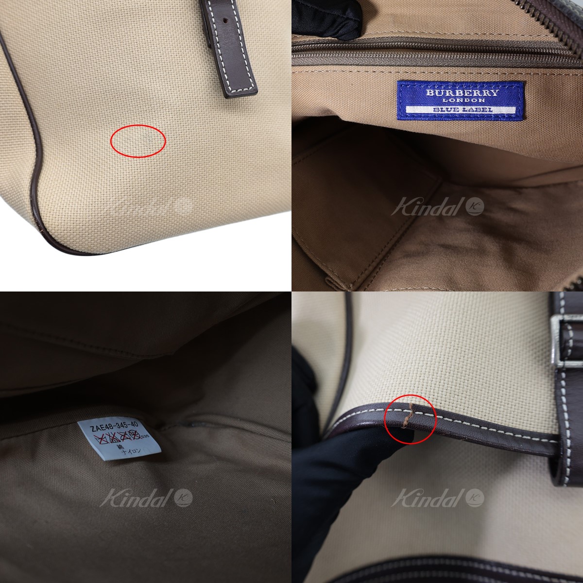 【中古】BURBERRYBLUELABELショルダーバッグベージュ【010123】(バーバリーブルーレーベル)