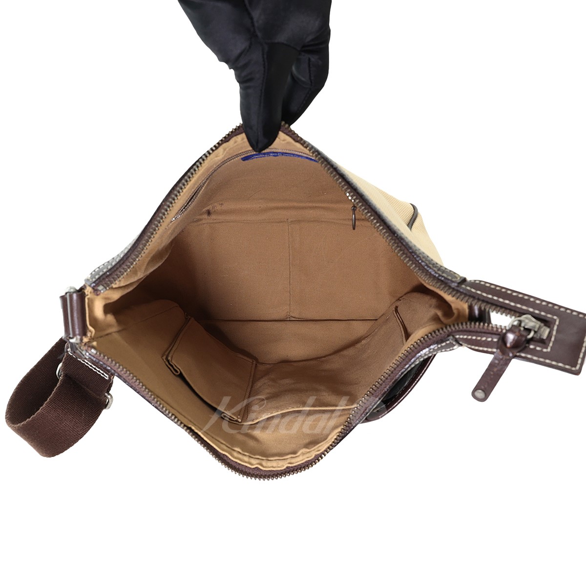 【中古】BURBERRYBLUELABELショルダーバッグベージュ【010123】(バーバリーブルーレーベル)