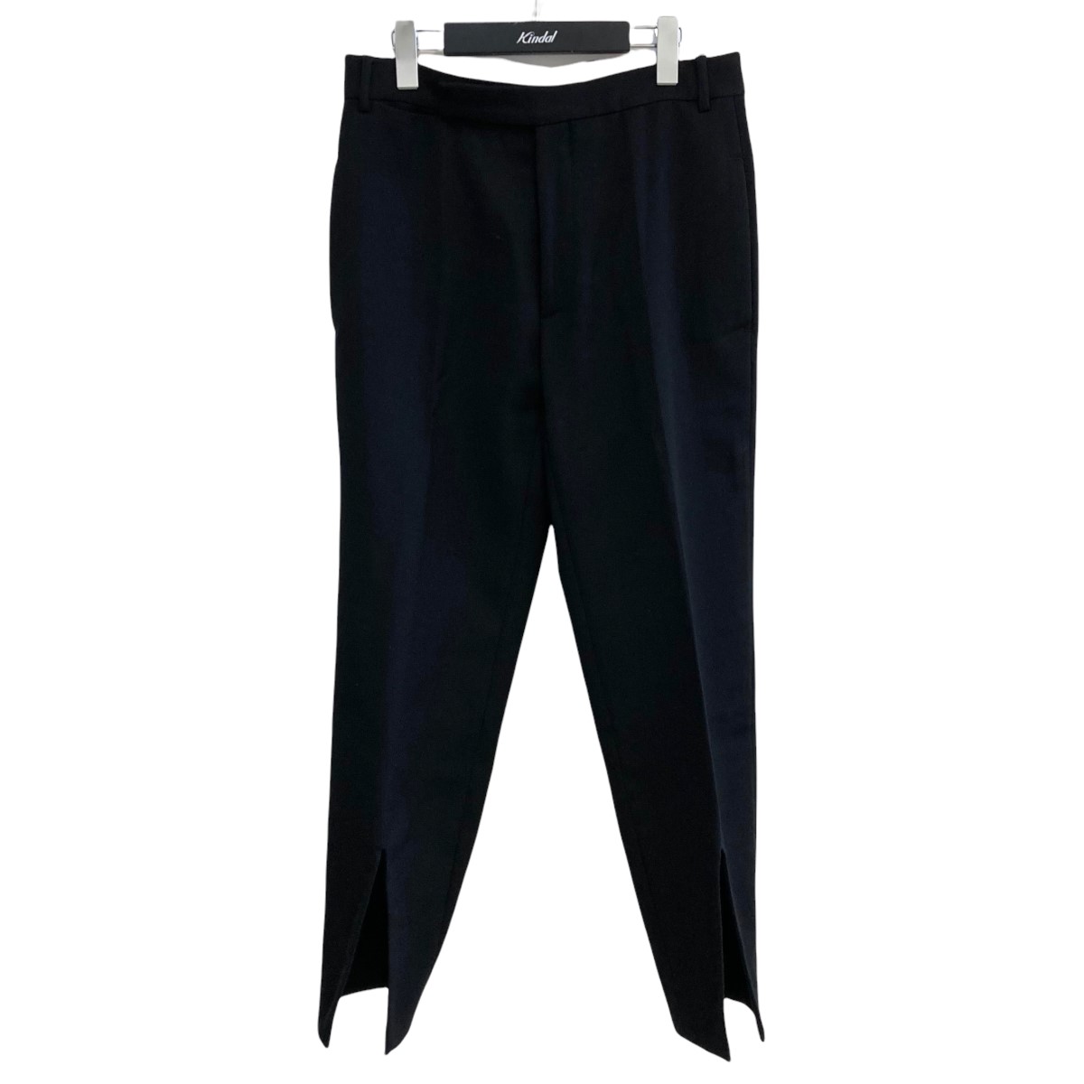 在庫処分 NAMACHEKO 18AW FRONT SPLIT TROUSERS ブラック サイズ