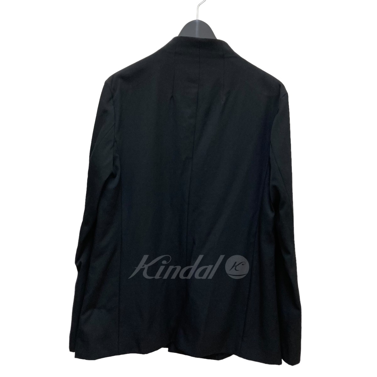 品数豊富！ FOLL ラペルレスジャケット lapelless jacket ブラック