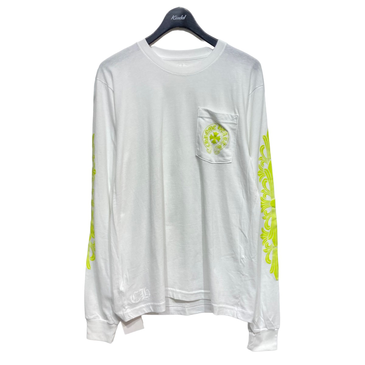 ブルー×レッド 超希少！CHROME HEARTS NEON YELLOW L/S TEE！ - 通販