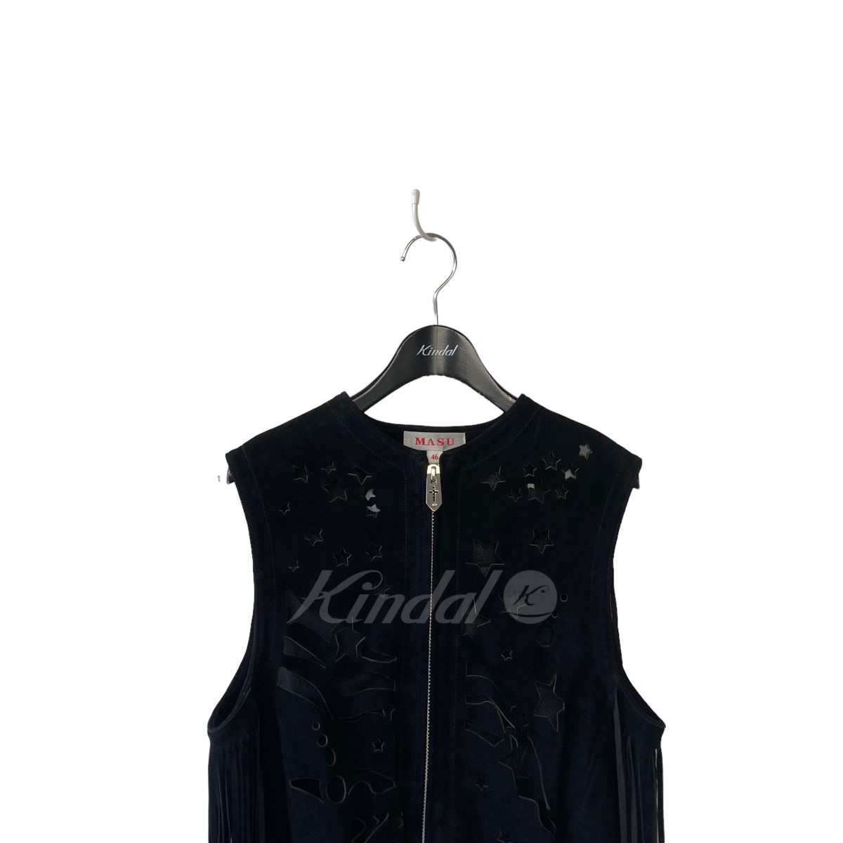 日本製・綿100% MASU 22SS DREAM CUTTING LEATHER VEST - 通販 - www