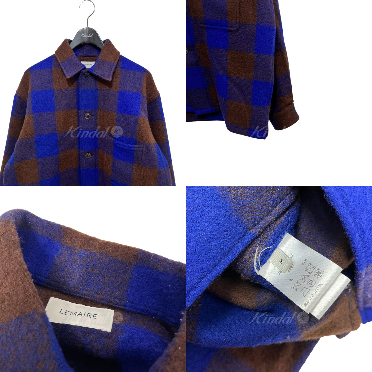 ☆安心の定価販売☆】 LEMAIRE 22AW Pyjama Shirt チェックウール