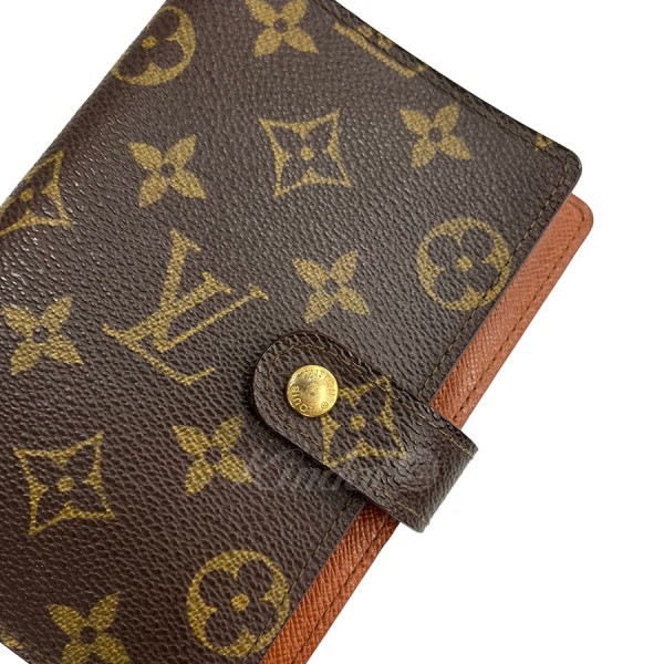 LOUIS VUITTON モノグラム サイズ 手帳カバー ブラウン 財布・ケース