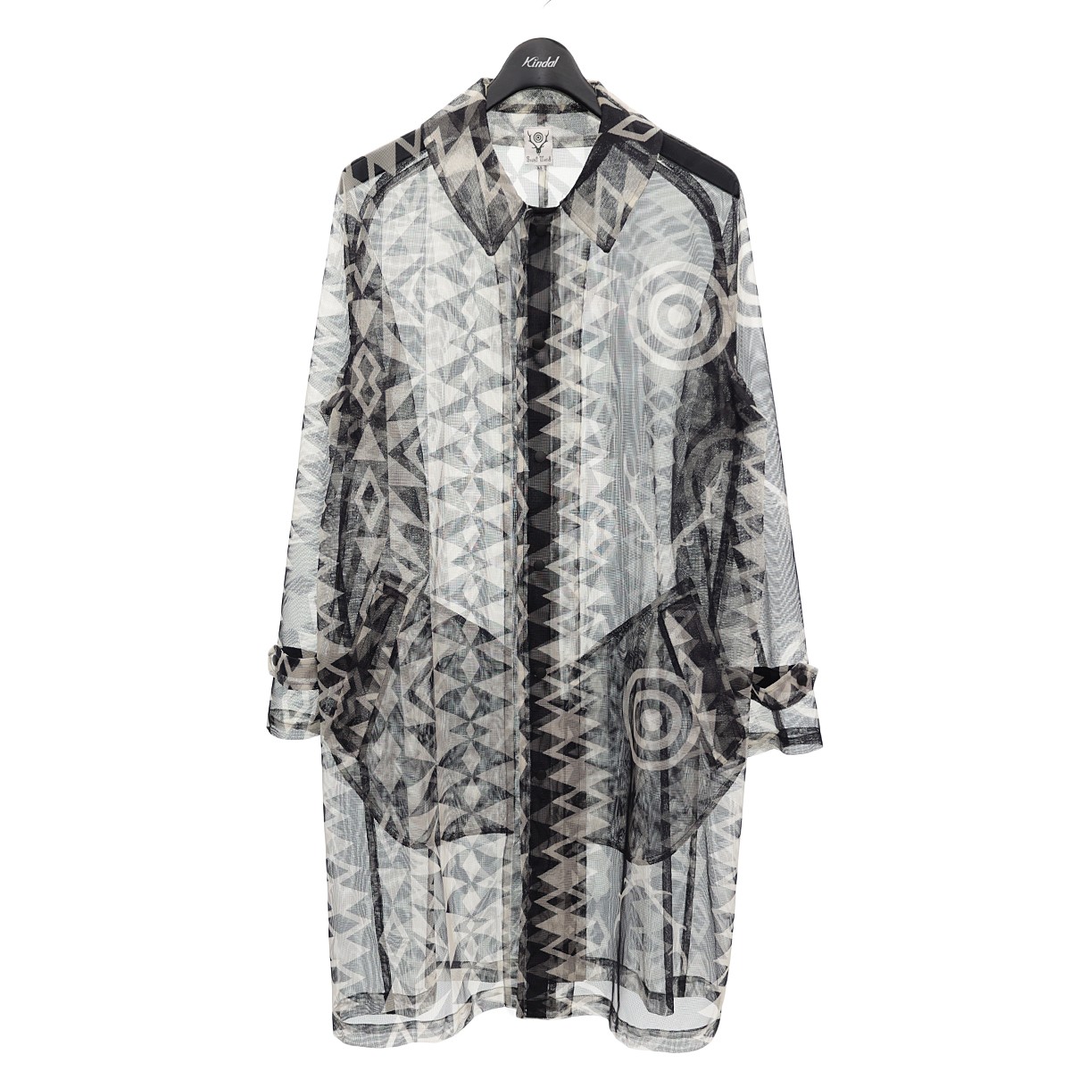 【楽天市場】【中古】South2 West8 Bush Coat 総柄メッシュコート GL793 ブラック／ホワイト系 サイズ：XS