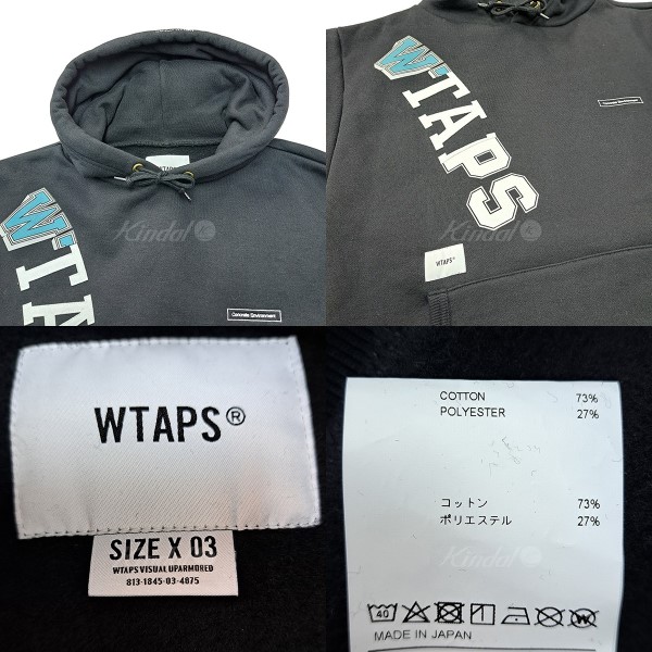 WTAPS 20AW KATZ HOODED COPO ブラック プリントスウェットプル