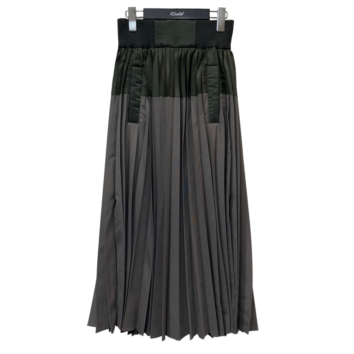 高評価！ sacai 23SS Suiting Skirt プリーツスカート オリーブ サイズ