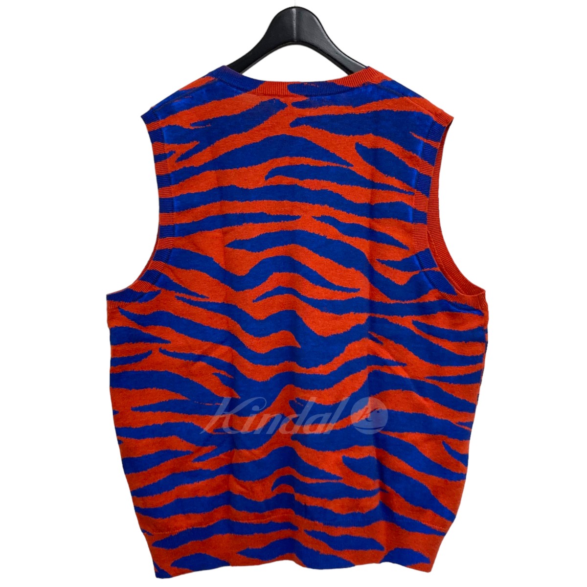 Stussy 2022AW 「Tiger Printed Sweater Vest」ニットベスト オレンジ