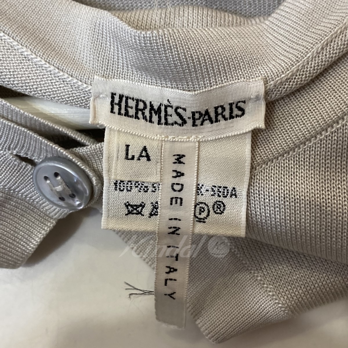 HERMES マルジェラ期 アンサンブルニット ベージュ サイズ トップス