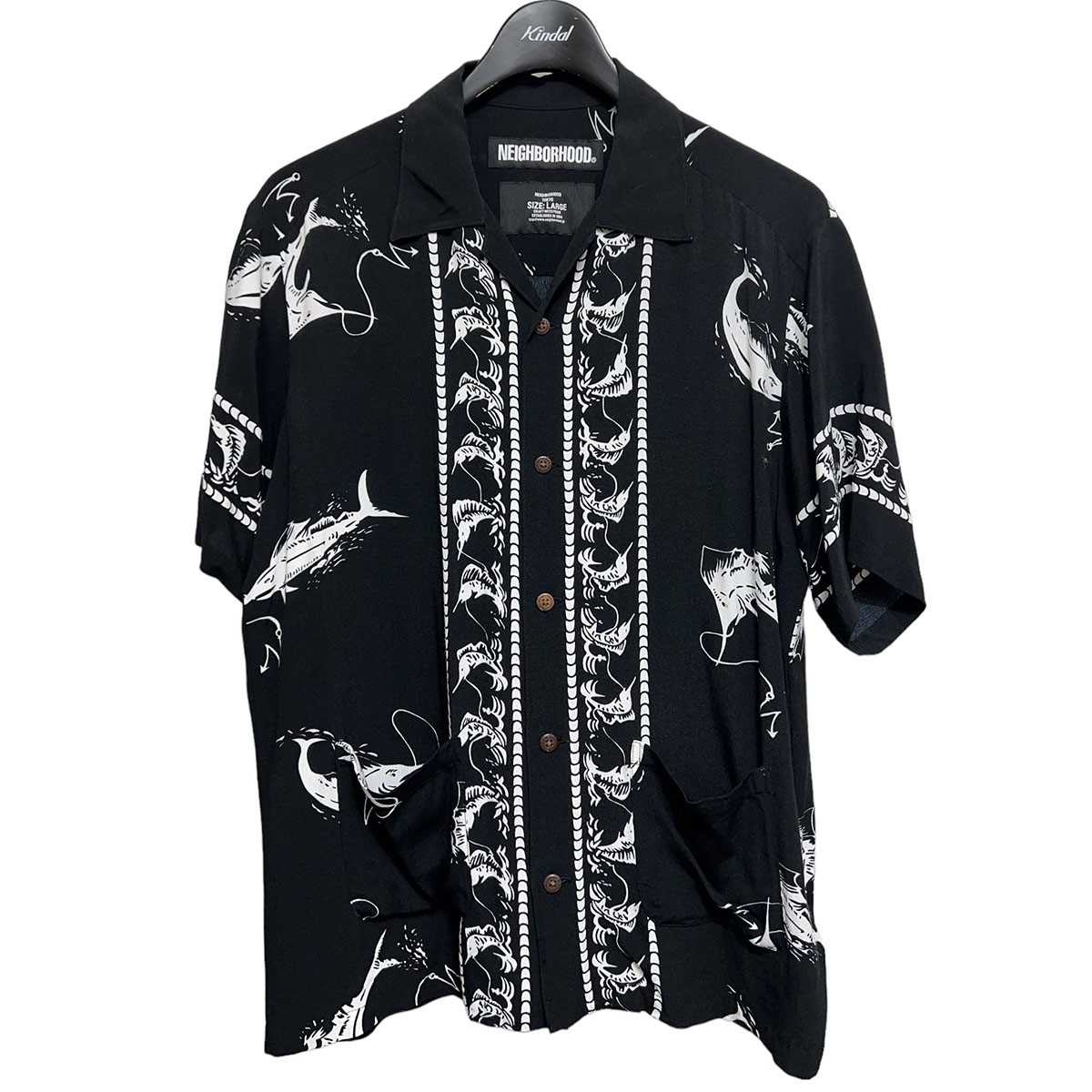 【楽天市場】【中古】NEIGHBORHOOD ALOHA．SWORDFISH／LYSHIRT．SS ブラック サイズ：L 【170623