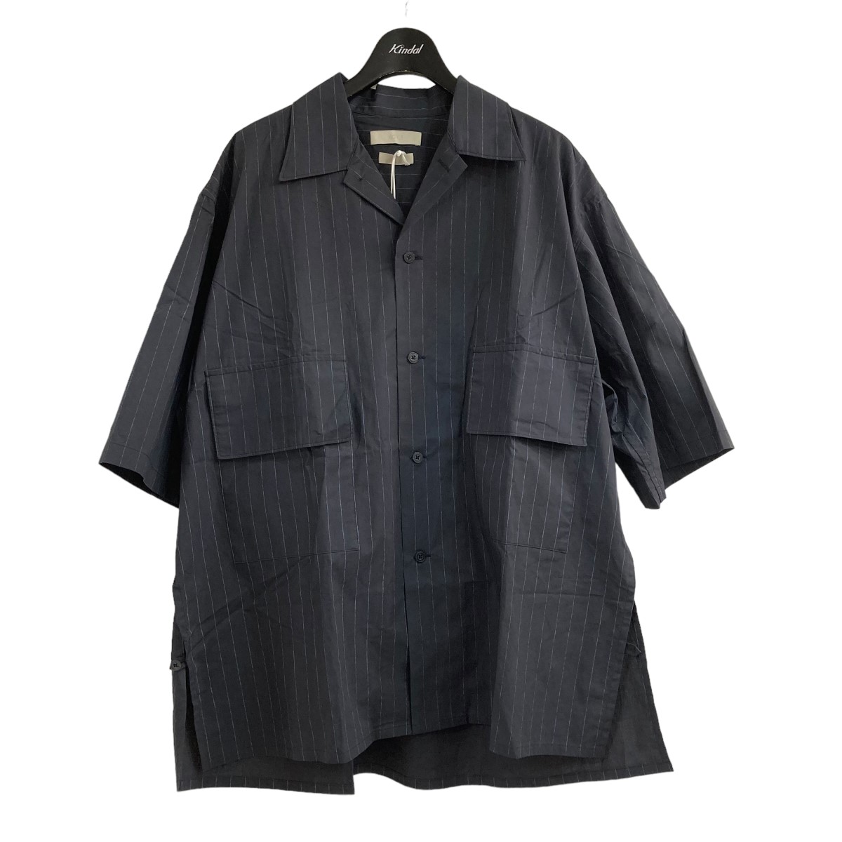 【楽天市場】【中古】YOKE 22SS「HAND STRIPE PRINT SHIRT S／S」ストライプ半袖シャツ ネイビー サイズ：3
