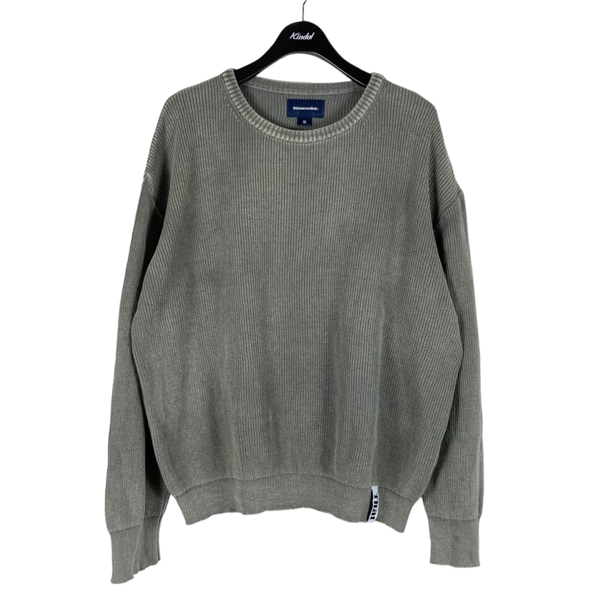 【楽天市場】【中古】thisisneverthat ACID WASH KNIT SWEATER TN221KKNPK03 グレー サイズ:M ...